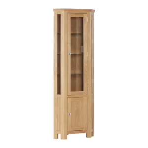 Dorchester Oak - Corner Display Cabinet